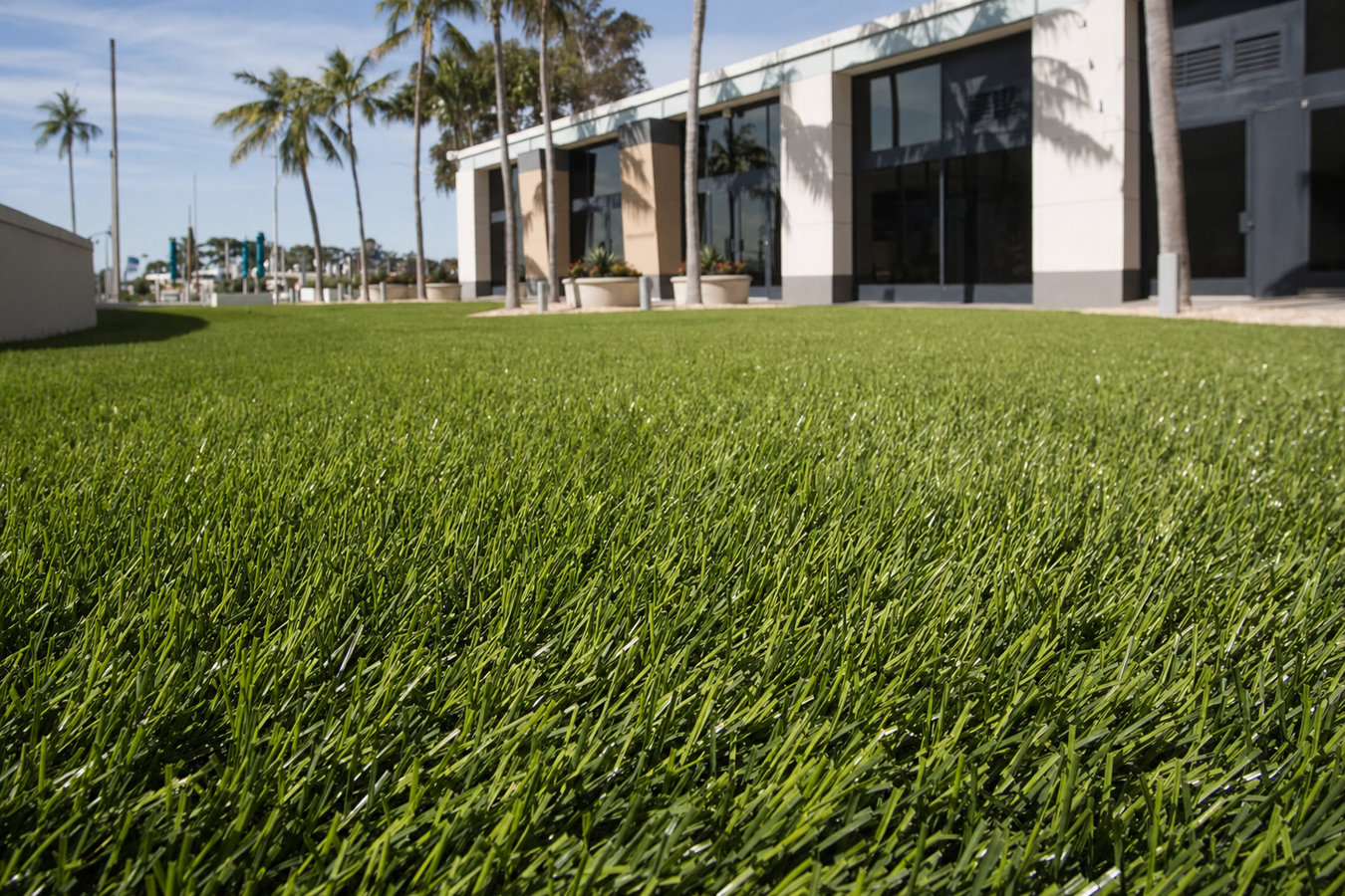 Commercial turf installation in Walnut, CA