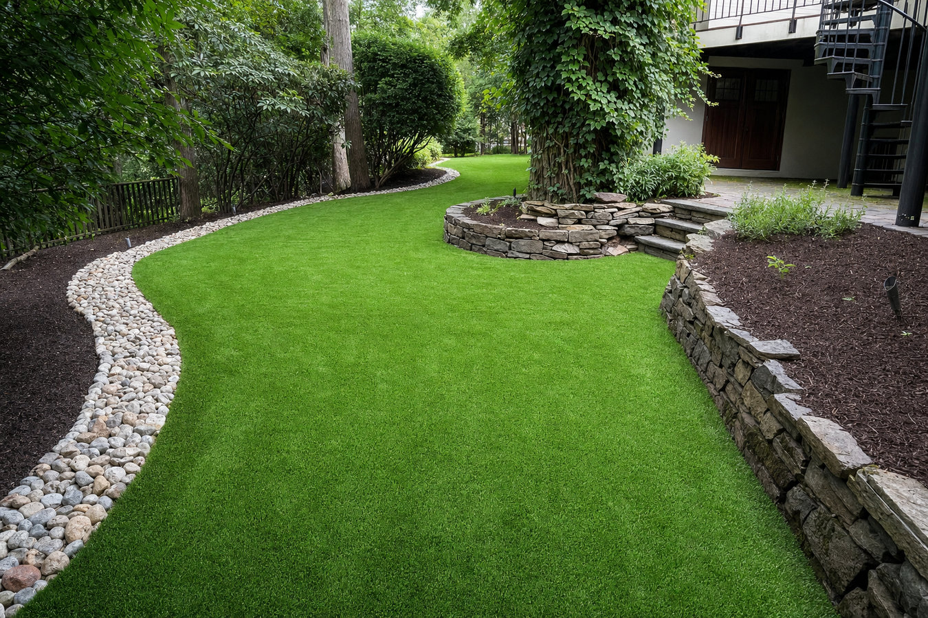 Residential turf installation in Walnut, CA